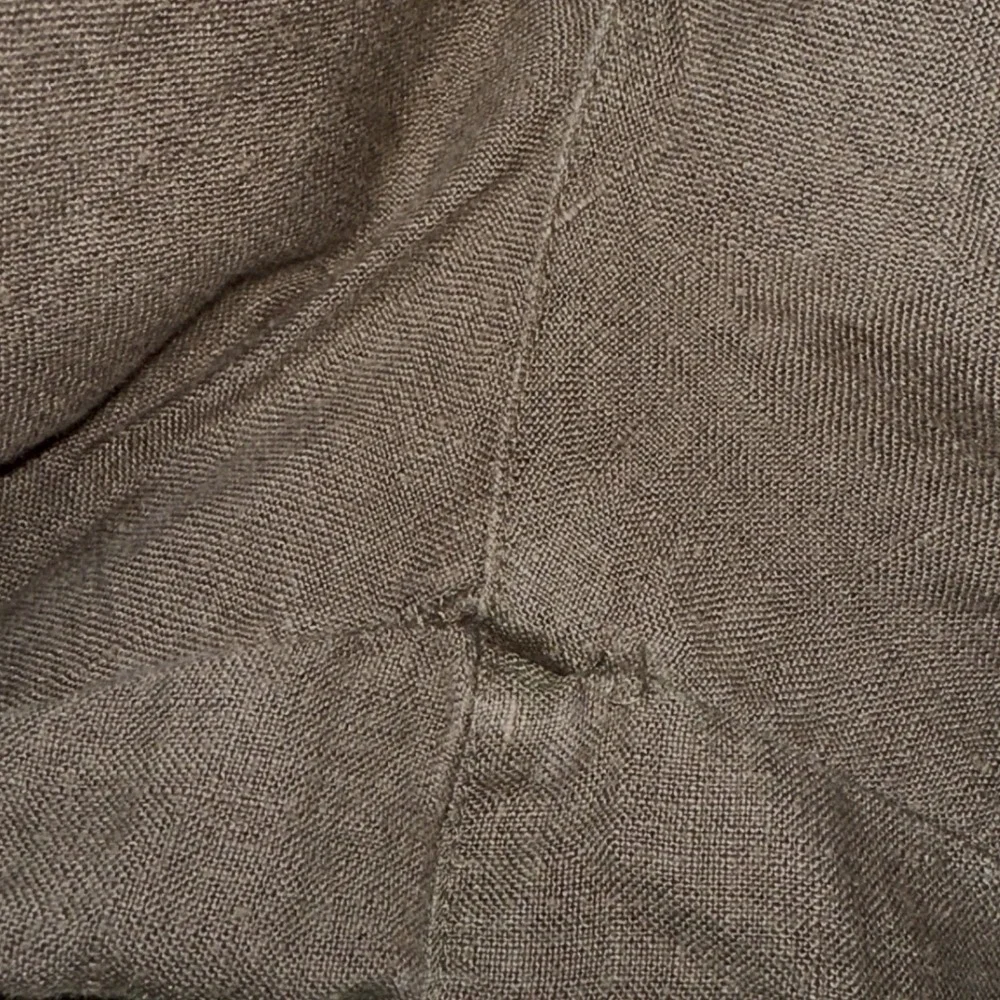 Biton Mens 100% Linen Cargo Pants Lot of 2 Olive Beige Size 42 Straight Leg